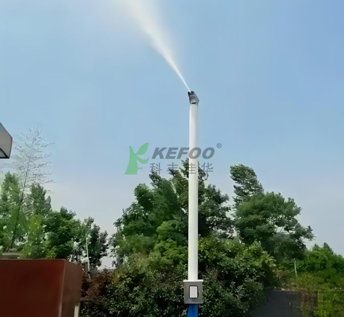 兩種攪拌站噴霧降塵設備實現環保自動化管理