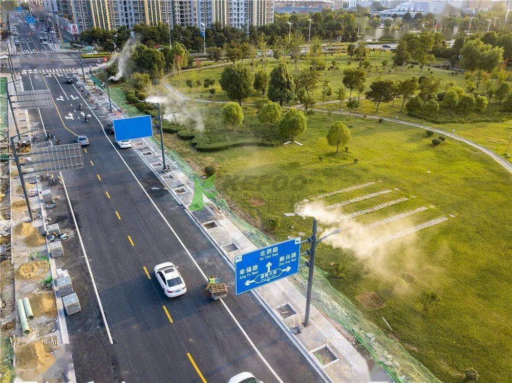 路燈桿噴霧系統